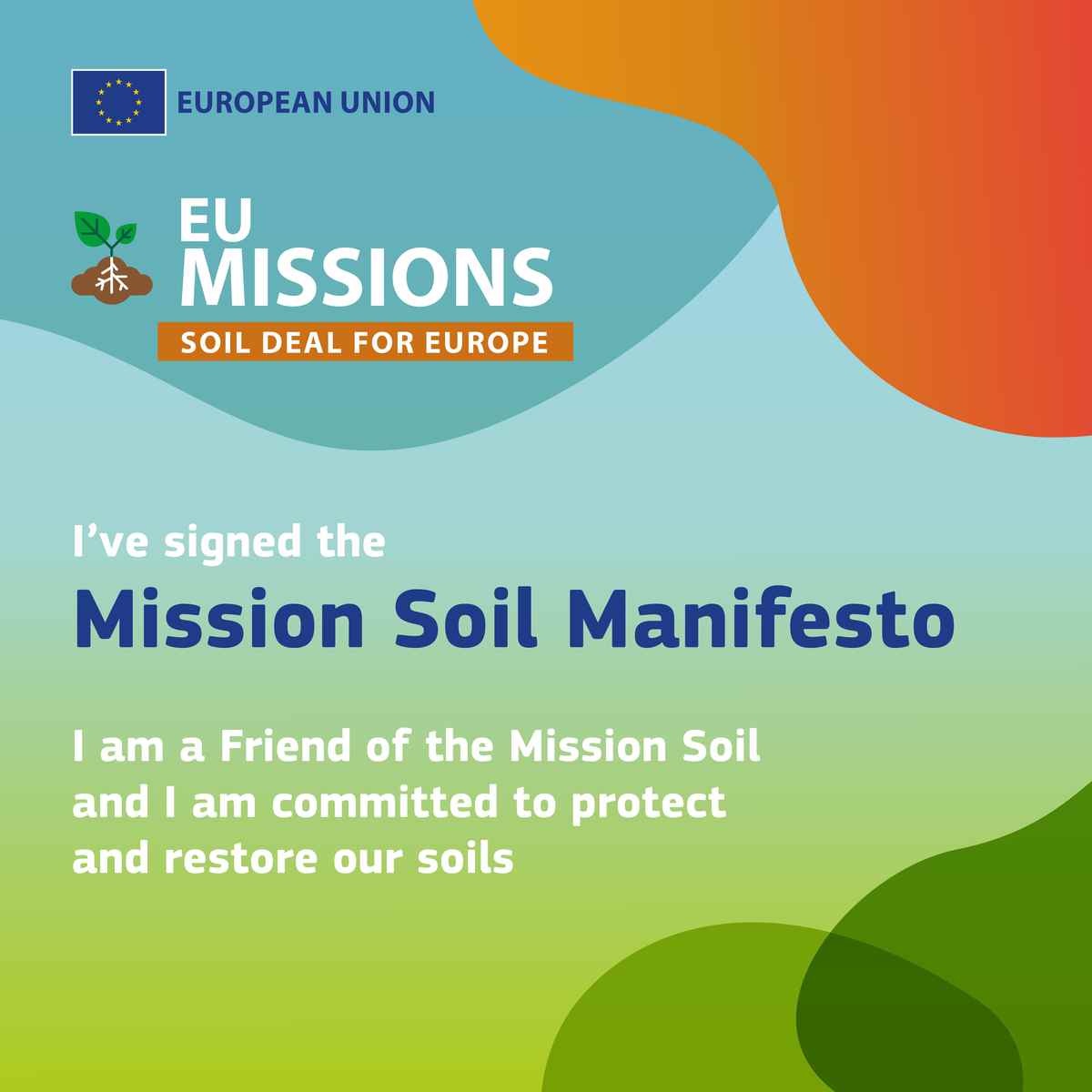 🌾 Do you want to take action to protect #SoilHealth?

Sign the EU #MissionSoil Manifesto and become part of a community of soil advocates.

Speak up for the importance of #soil health: ec.europa.eu/eusurvey/runne…

#Biodiversity #CircularEconomy #RuralAreas