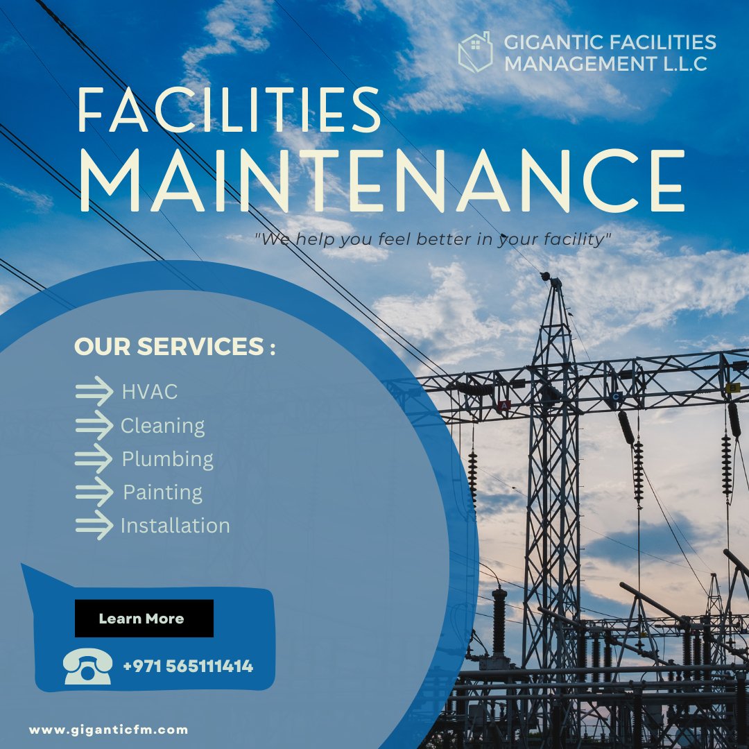 RT twitter.com/giganticfm/sta… Making your workplace a better place.
#facilitiesmanagement #facilitiesmaintenance #facilitiescleaning #installationservices #maintenanceservices #technicalservices…