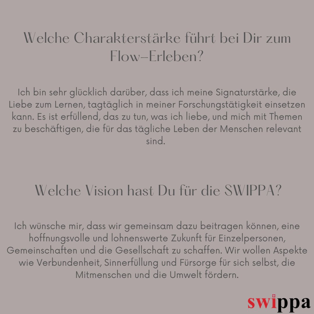 Doris Baumann from the board introduces herself!

LinkedIn: linkedin.com/in/dorisbaumann
Website: evolvinglab.ch

#Vorstand #positivemindset #ausdemvorstand #specialedition #SWIPPA #positivepsychology #positivepsychologie
