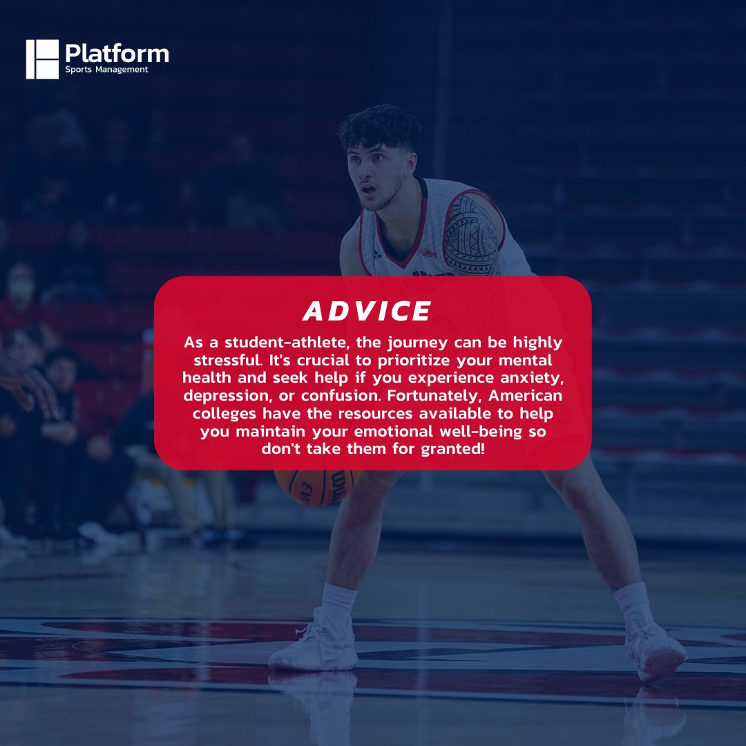 platformsports1's tweet photo. Your mental health is the 🔑 to maintaining your status as an athlete and a student!

#platformfamily #advice #ncaa #college #knowledge #mentalhealth #tips #sport #athlete #america #newzealand https://t.co/qvf7yk36yu