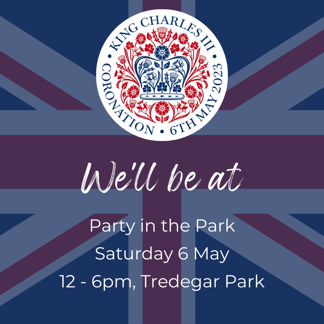 Join us in celebrating the King's coronation 👑 on Saturday at Party in the Park! 

There'll be teas, coffees and cakes plus live music and dancing from local acts, schools and dance groups 💙

We have a stall so come along and say hello! 👋