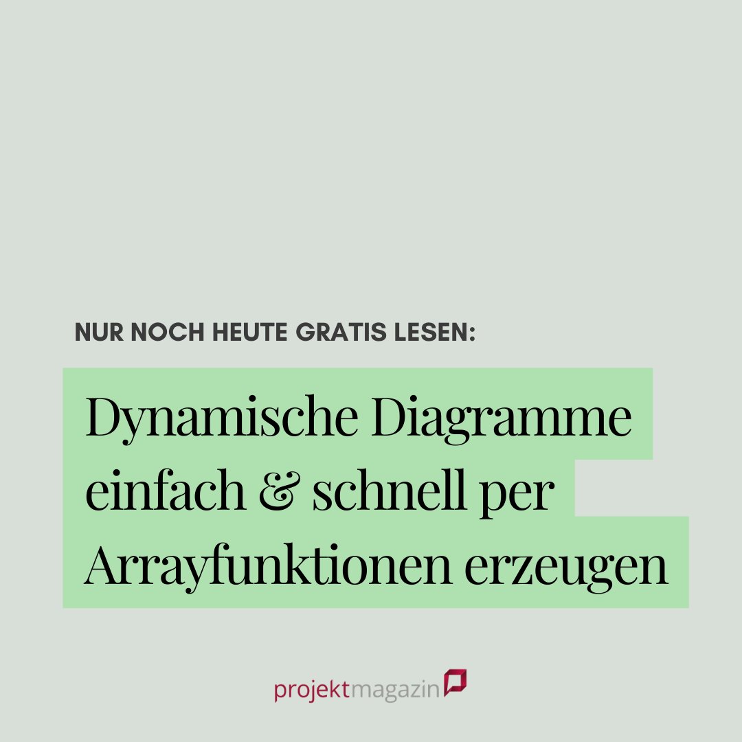 projektmagazin's tweet photo. Nur noch heute gratis lesen: So erzeugst du schnell und einfach dynamische Diagramme per #Arrayfunktionen in #Excel 365! Zum Artikel: https://t.co/uY0005qQgR

#microsoftexcel #controlling #leistungsabrechnung #projektmanagement #projektmagazin

Bild: Pixel-mixer - pixabay https://t.co/2k8VnBTMeR