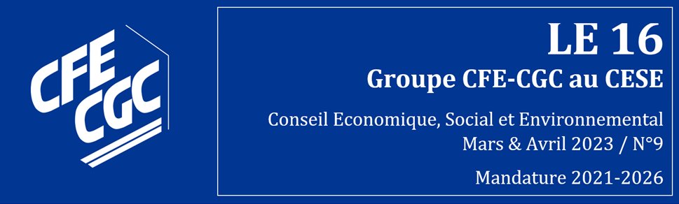 [#CESE] Le nouveau numéro du « 16 », pour les mois de mars et avril 2023 est disponible ! 🎉

Retrouvez ce bilan d'activité du groupe #CFECGC au <a href="/lecese/">CESE</a> en cliquant ici⤵️ calameo.com/read/006903927…

Bonne lecture !📖 

(cc <a href="/CFECGC/">CFE-CGC</a>)