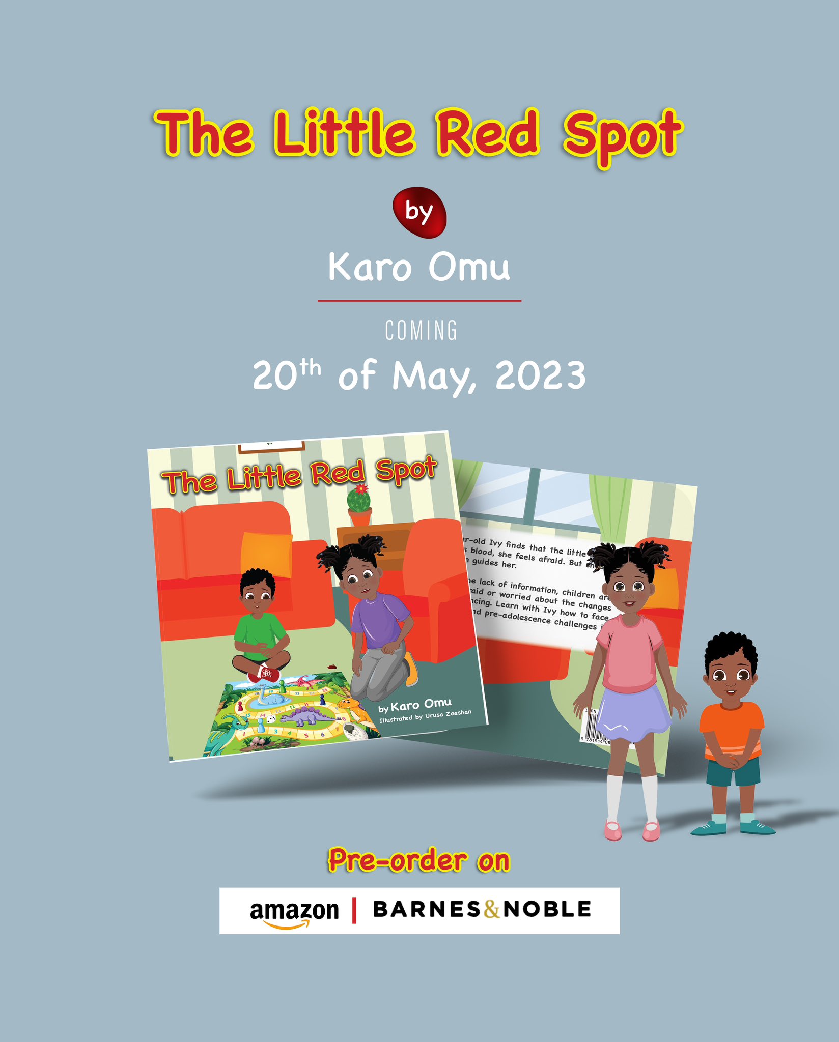 period partner on X: I am excited to share that I have written my first  book and it's a childrens book about menstruation *surprise surprise* The  Little Red Spot is a story