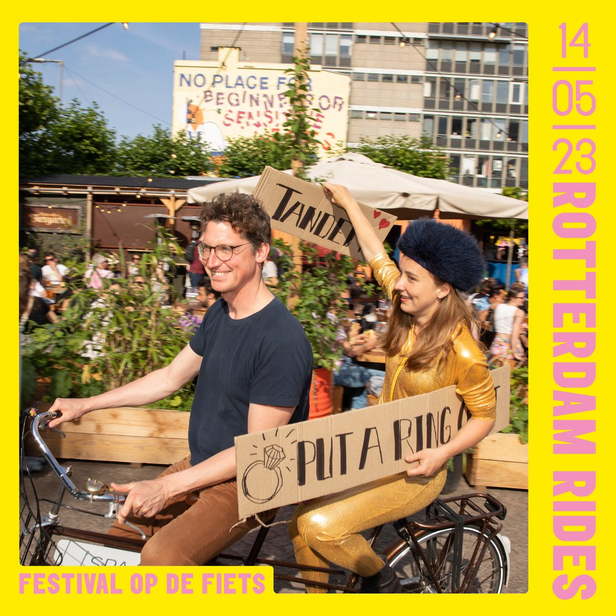 Rdam_opdiefiets's tweet photo. Van toffe livemuziek tot straattheater en een bizarre fietsrit tijdens de Crazy Bike Expo, en nog veel meer tijdens het gratis fietsfestival Rotterdam Rides. Oh, en de kampioenswedstrijd van Feyenoord wordt live op groot scherm uitgezonden tijdens het festival! #Rotterdamrides https://t.co/vWf594ezvj