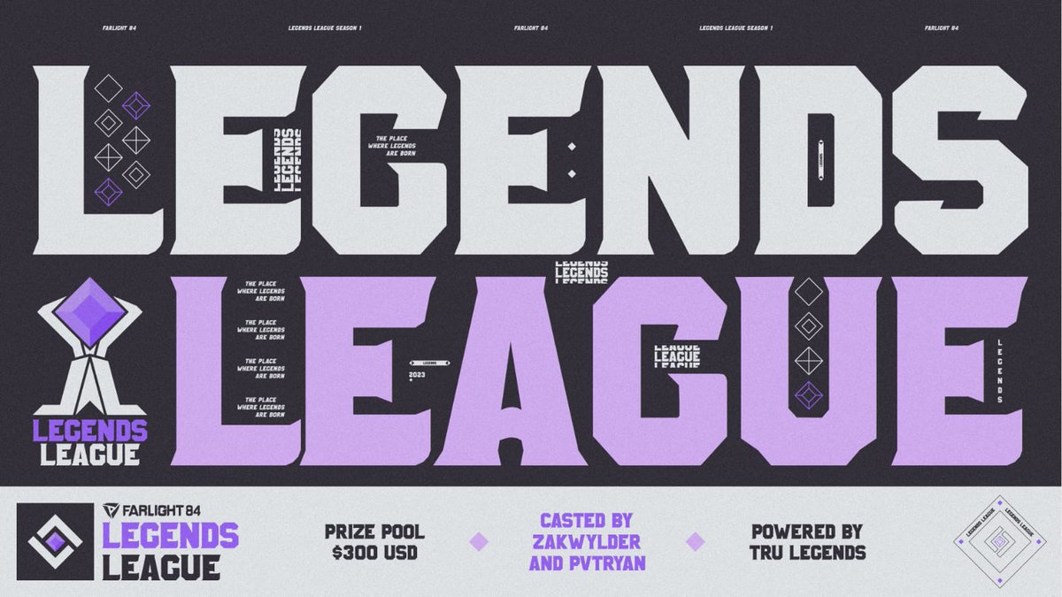 ⚔️ _TRU LEGENDS IS BACK!!!_ ⚔️
                            
                      🔥PRESENTING🔥
 >>> FARLIGHT - LEGENDS LEAGUE<<<

A Tournament in partnership with <a href="/Farlight84/">Farlight 84</a>,  powered by Tru Legends.⚔️

60 Teams battle it out in the WasteLands to take the #1 spot.

💥300$ on