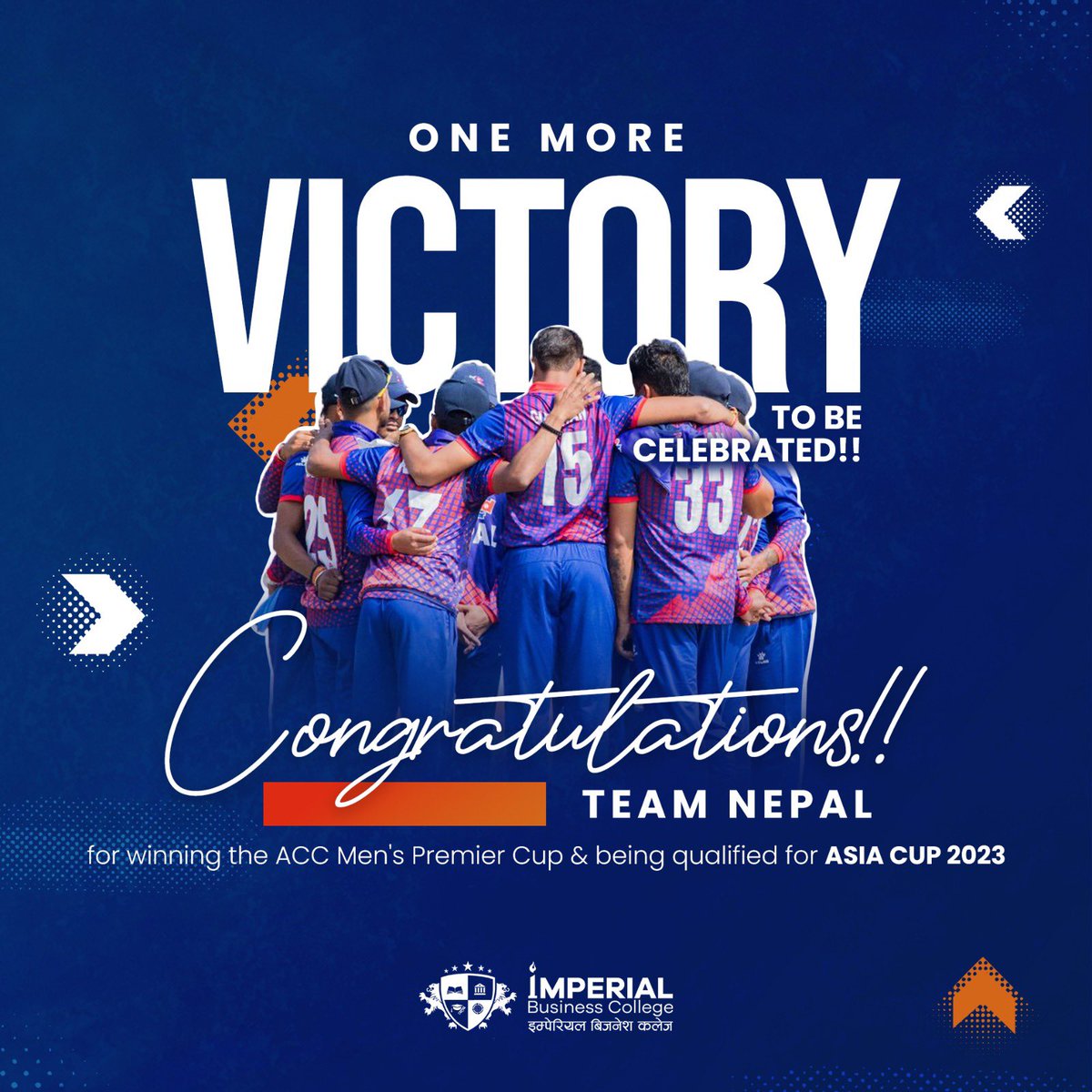 JeevanGolay's tweet photo. Huge congratulations to our team.. #NepalCricket https://t.co/A4msXNftf8