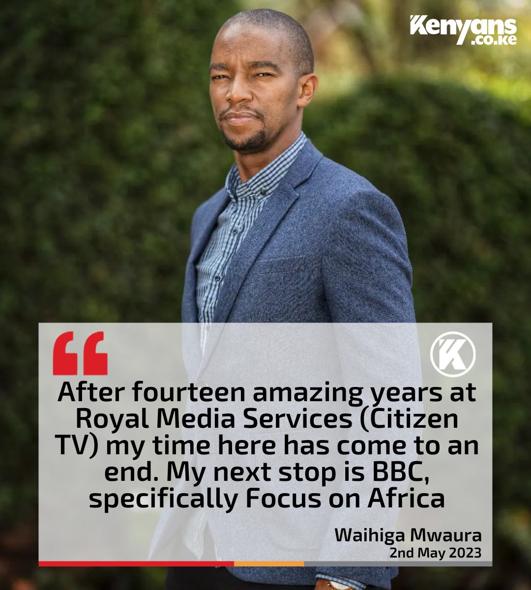 Christo59757887's tweet photo. From tazama chapa to BBC congratulations sir more grace in your next task https://t.co/G0DOF0zkl8