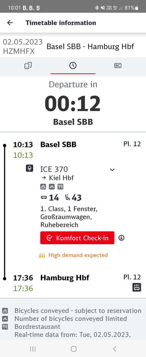 FelixZRH's tweet photo. Da hab ich wieder mal einen schönen Fensterplatz erwischt...
#ICE370 #Basel #Hamburg
#Bahnzeit #övlive https://t.co/uK5vfyLbIx