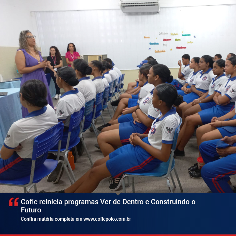 coficpolo's tweet photo. O Cofic reinicia, neste mês de abril, os programas Ver de Dentro e Construindo o Futuro (foto) junto com as escolas públicas de Camaçari e Dias d'Ávila. O objetivo é promover visitas às empresas do Polo, possibilitando o encontro...

https://t.co/XJKspWQ9cN
#cofic #coficpolo https://t.co/BWub8qKSEK
