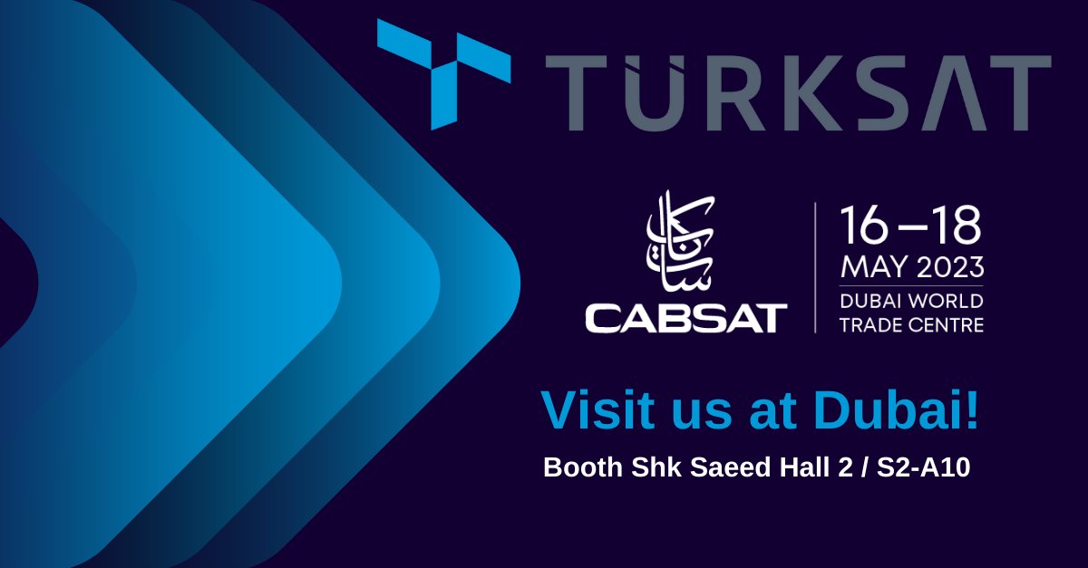 turksat's tweet image. #Cabsat2023 
Hall 2 / S2-A10