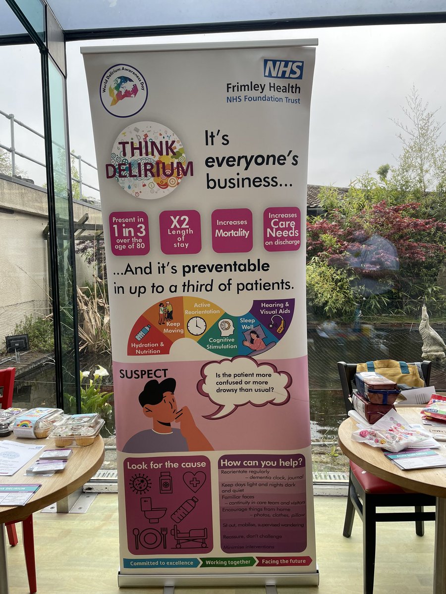 LailaniPapa's tweet photo. Think delirium! Please visit us in cross road Wexham today and learn about delirium#deliriumawareness#suspectdelirium#managedelirium https://t.co/Gix6uPMrOh