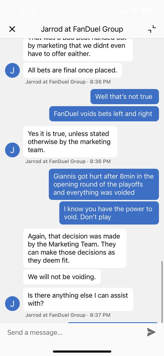 Mr_JustWin's tweet photo. @FanDuel @FDSportsbook @FanDuel_Support Luis Garcia there 8 pitches as a starter before he got hurt today and you counted my bet as a loss because of this. You’ve literally voided Otani bets after 3 innings because of a rain delay. Y’all can’t void this leg?! What a joke. https://t.co/CxOUlzifRK