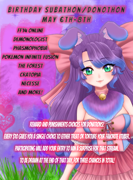AshieonL's tweet photo. Hey guys, I know it's a bit late but I'm having a sub/donothon soon! Come check it out and make me do stuff!
#FYP 
#Vtuber 
#birthday https://t.co/dODVqd8kaQ