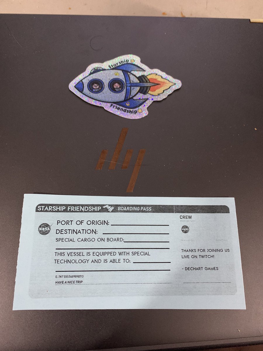 JayDespirited's tweet photo. Thank you to @DechartGames @BryanDechart @AmeliaRBlaire for the first class ticket to #starshipfriendship. Much love to you guys and keep up the awesome work!!!!!! https://t.co/BBlmUGVA5q