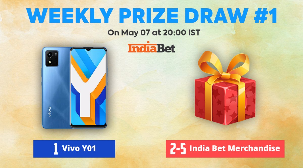 indiabet's tweet image. Have you purchased your tickets for this Weekly Prize Draw? Go &amp;amp; Purchase now and stand a chance to win a Vivo Y01 &amp;amp; merchandise:
indiabet.com/prize/draw10035

#IndiaBet #WeeklyPrizeDraw #FreePrize #Cricket #Gaming #TATAIPL2023  #UEFA #ATP #HorseRacing  #Contest #MobilePhone #VivoY01
