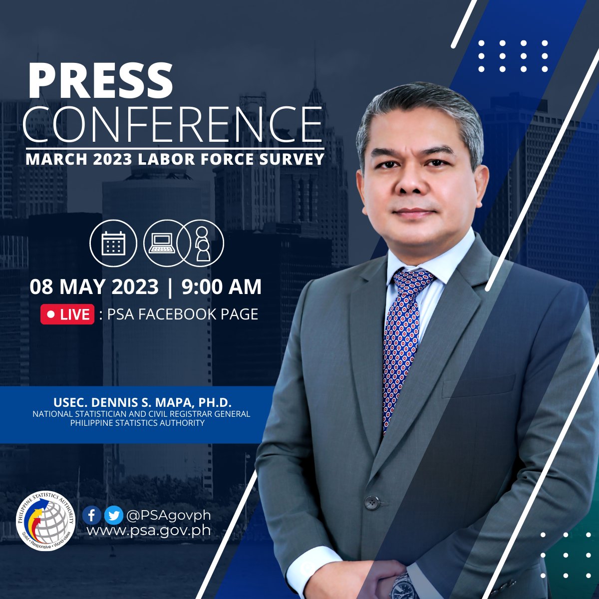 Philippine Statistics Authority on Twitter "𝐏𝐒𝐀 𝐏𝐫𝐞𝐬𝐬 𝐂𝐨𝐧𝐟𝐞𝐫𝐞𝐧𝐜𝐞 Read