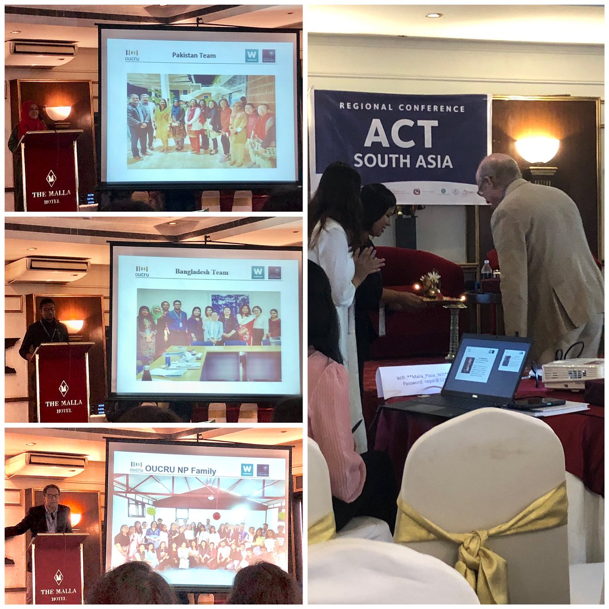 Researchers from #Pakistan #Bangladesh #Vietnam #UK and #Nepal coming together to discuss the successes and challenges of running the biggest #typhoid trial in the 🌍 at the first regional #ACTSouthAsia conference 🦠💊🔬🧫