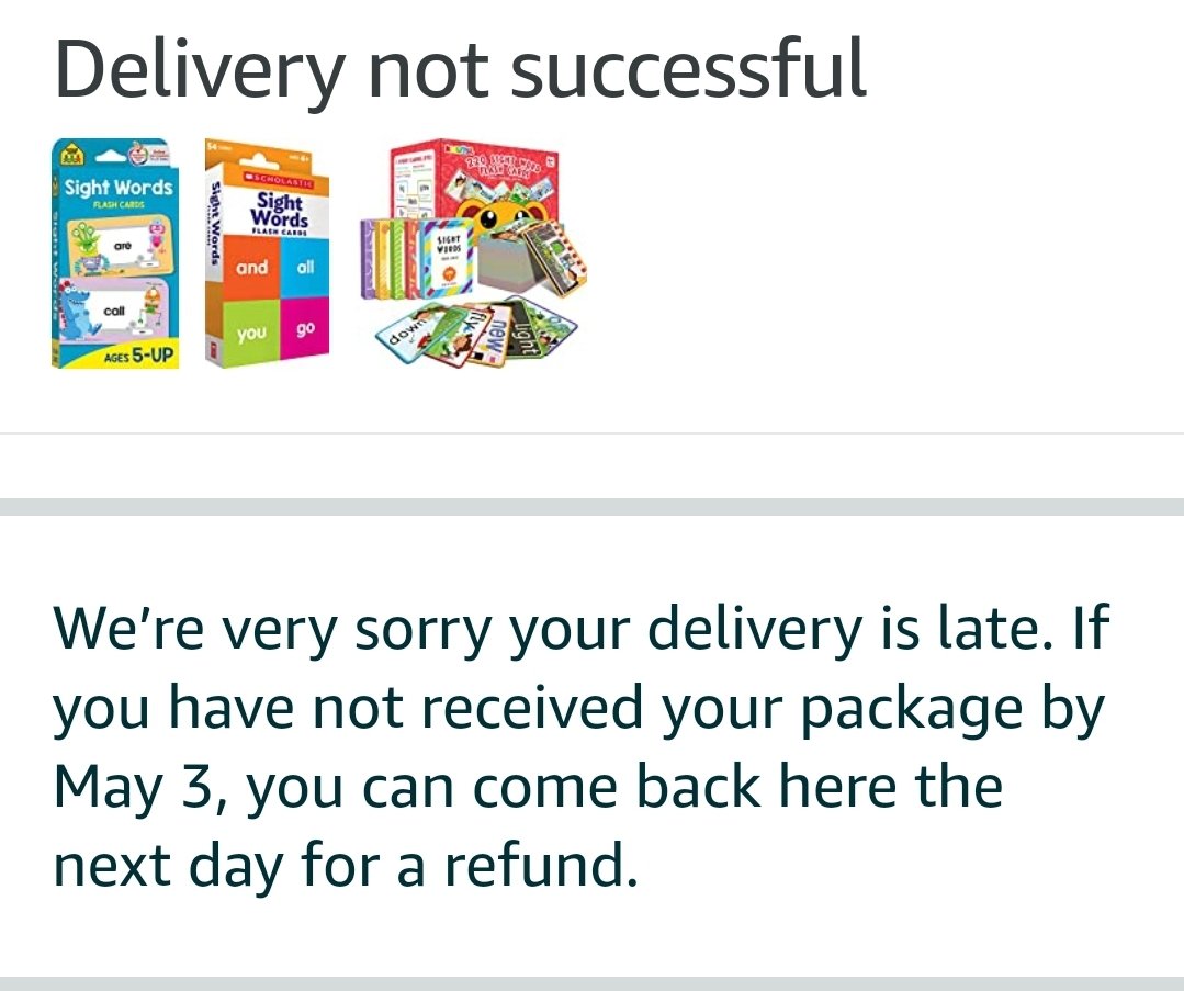 LadyEDRW's tweet photo. @AmazonHelp It's beyond frustrating!! 
Especially, when notifications, the app, and the rep are saying different things.
I'm just over it! 
These are 2 separate orders which makes it worse. Several subscribe 'n save items and a 2nd order. Nothing delivered! https://t.co/2QPUxLBlQH