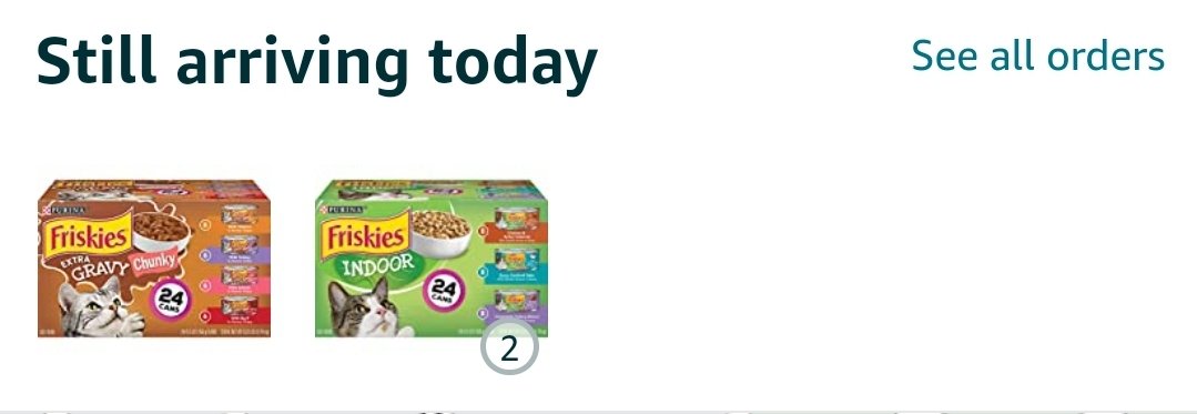 LadyEDRW's tweet photo. @AmazonHelp It's beyond frustrating!! 
Especially, when notifications, the app, and the rep are saying different things.
I'm just over it! 
These are 2 separate orders which makes it worse. Several subscribe 'n save items and a 2nd order. Nothing delivered! https://t.co/2QPUxLBlQH