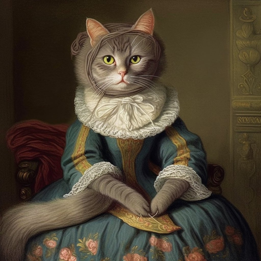 VickijEth's tweet photo. I should have known better than to ask Tabitha to knit me a scarf 🧶😸 #caits https://t.co/zwaFOjMnLW