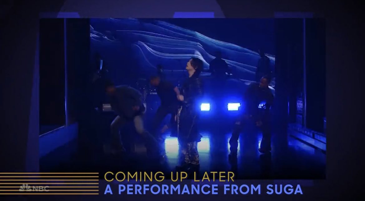 — أداء يونقي قادم! ❤️‍🔥

#SUGAonFallon
AGUST D TAKES OVER FALLON
HAEGEUM ON TONIGHT SHOW
