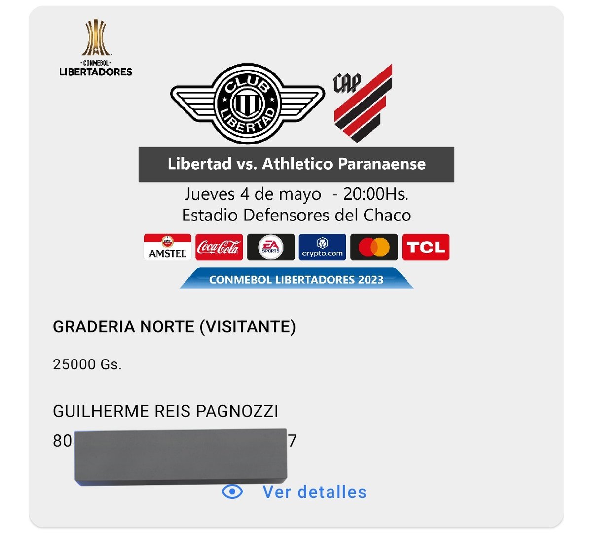GuiPagnozzi's tweet photo. Ingresso comprado, mais uma viagem pra conta.
🇦🇷 La Bombonera
🇦🇷 Monumental de Nunes
🇨🇱 Monumental David Arellano
🇺🇾 Centenário
🇵🇾 Defensores del Chaco (2)
#Libertadores #LIBxCAP #Athletico https://t.co/cB8H3x7GC1