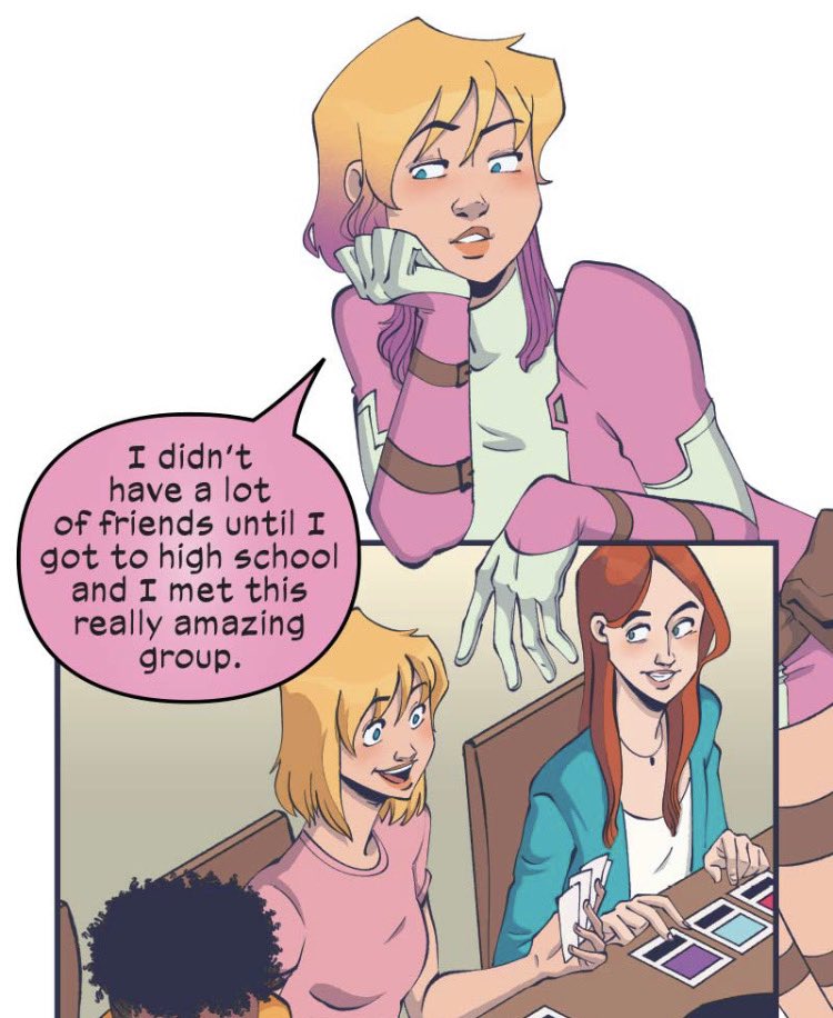 GwenpoolStation's tweet image. Love Unlimited Infinity Comic (2022) #47