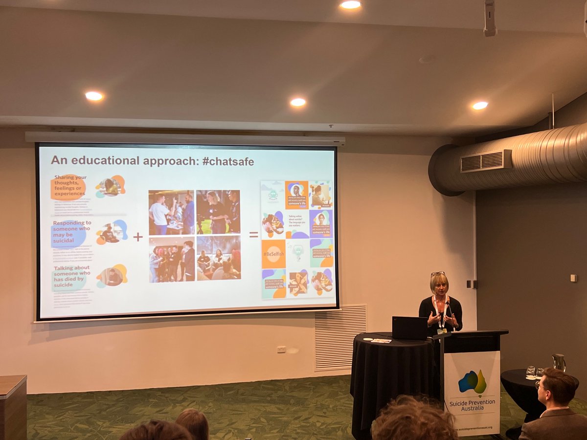So excited to learn about @chatsafe_au guidelines launched today by @JoRobinson_Aus at
#NSPC23 @chatsafe_au genuine educational lever for young people @orygen_aus