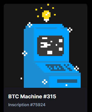 ensgoat's tweet photo. grabbed a BTC machine on april 30th from @btcordinal, which coincided with @Mr_Lucky777_'s bday! 🎂 

got a Virus and a BTC Satoria land #Ordinals as gifts, loving this community! 🤖🚀 https://t.co/QQfWdzIeG9