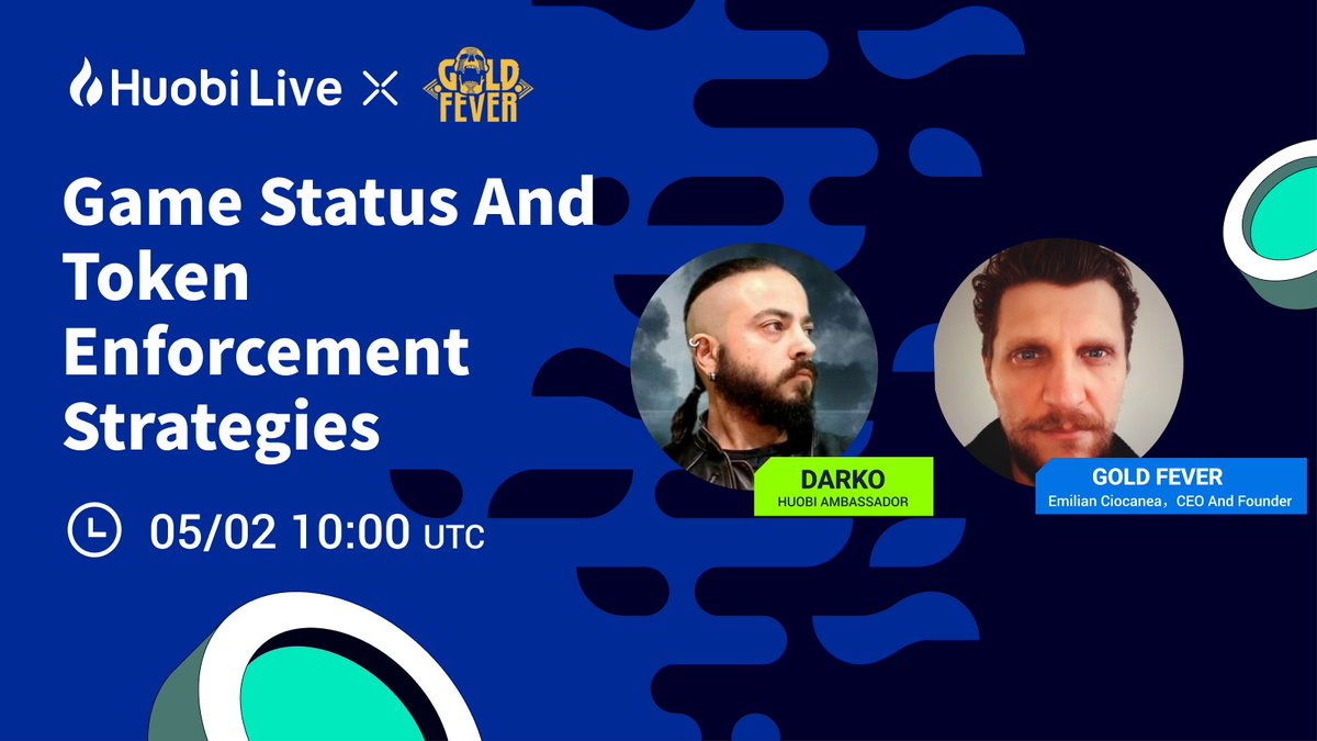 Crypto_Tonight's tweet photo. In just over 5 hours I will be interviewing Emilian, CEO & Founder of Gold Fever! @GoldFeverGame
If you're a gamer, don't miss it!!
Tune in on the official @HuobiGlobal app & on Youtube here
https://t.co/rQJiSgn9Bt https://t.co/cM0IS6hRXr