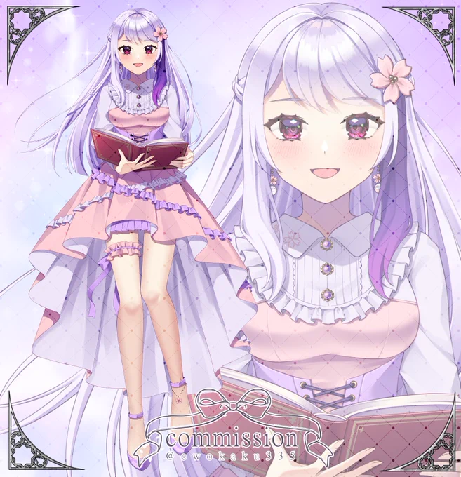 お知らせ 芥らいあさんの春衣装をお仕立てさせていただきました。 上品×かわいい、桜色のお洋服です