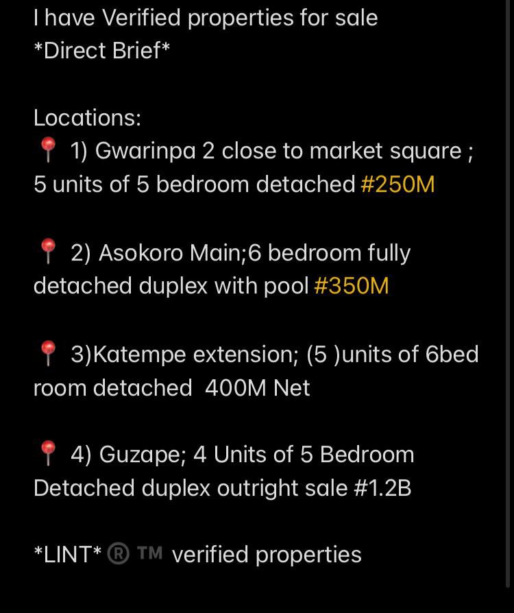 Lintechsoln's tweet photo. #realestatemarket #AbujaTwitterCommunity
 #InvestInAbuja #AbujaProperty  #AbujaRealEstate #AbujaHomes #NigeriaRealEstate
CC @Ebeesow https://t.co/z1gBZmjM6m