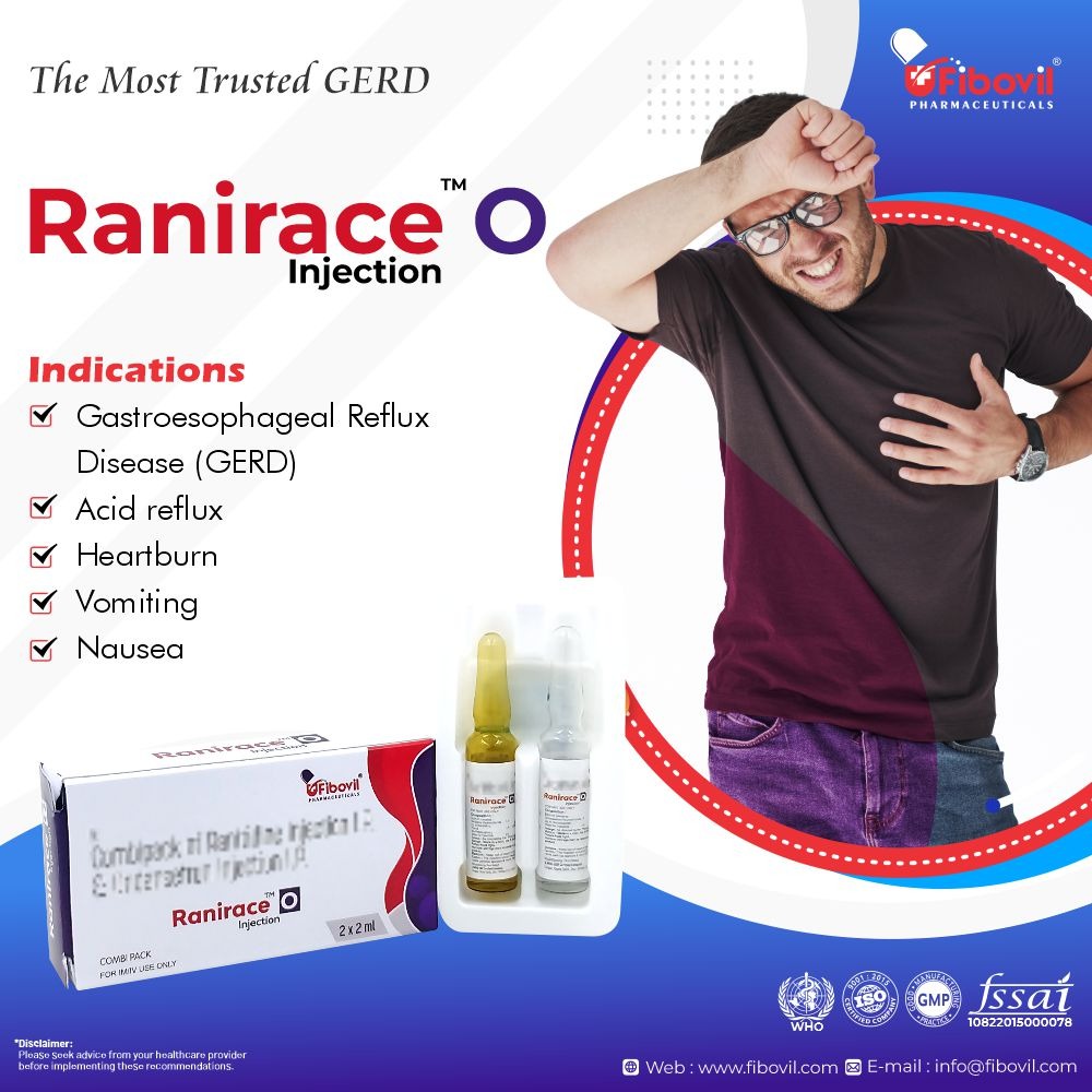 fibovil_p's tweet photo. "Get Relief from GERD and its Symptoms with Ranirace Injection - The Easy and Effective Solution for Acid Reflux, Heartburn, Vomiting, and Nausea."💯🙂

Contact Us to Know More:
📧info@fibovil.com
📞+91-8708402647, 7015180679 

#injection #gerd #acidreflux #heartburn https://t.co/aWrkfQz2SH