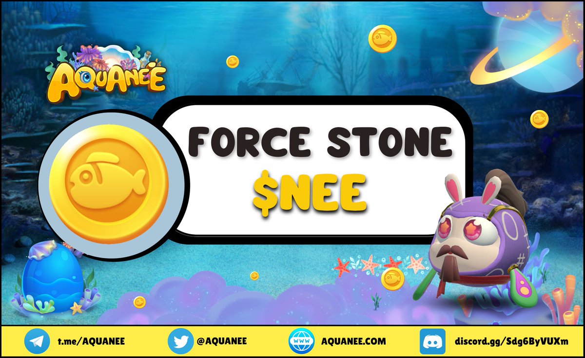 aquanee's tweet photo. 🐠 Do you know the use of $NEE as Force Stone in the #AQUANEE Game? 🤔

🐠 Force Stones are used to reproduce AQUAs. The more AQUA you produce, the more $NEE is needed during reproduction 💡

🔽 To learn more
https://t.co/LQmvr2P2ut

#Aquanee #PlayToEarn #NFTGame #GameFi #SLGGame https://t.co/i3gtysgfYB
