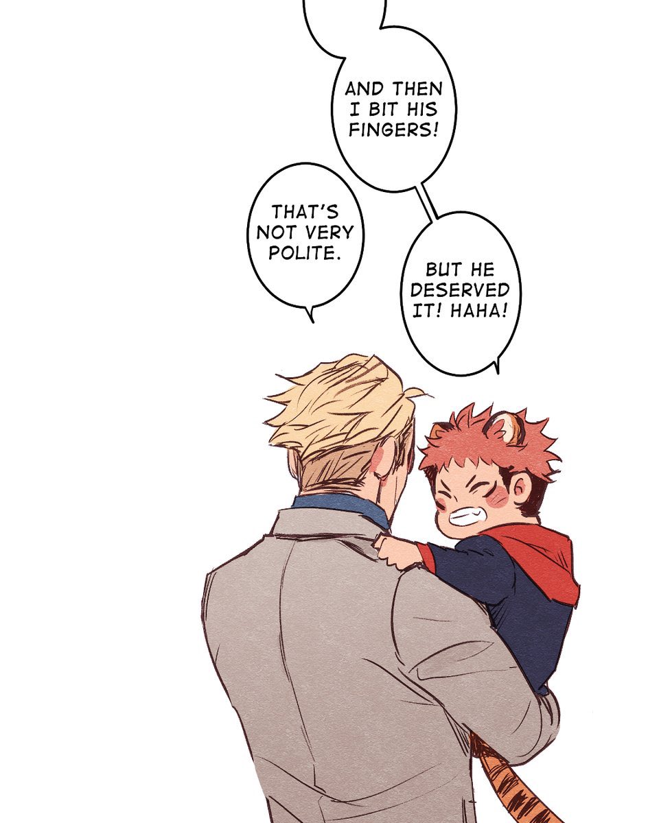 #jjk the tiger cub and his favourite person 