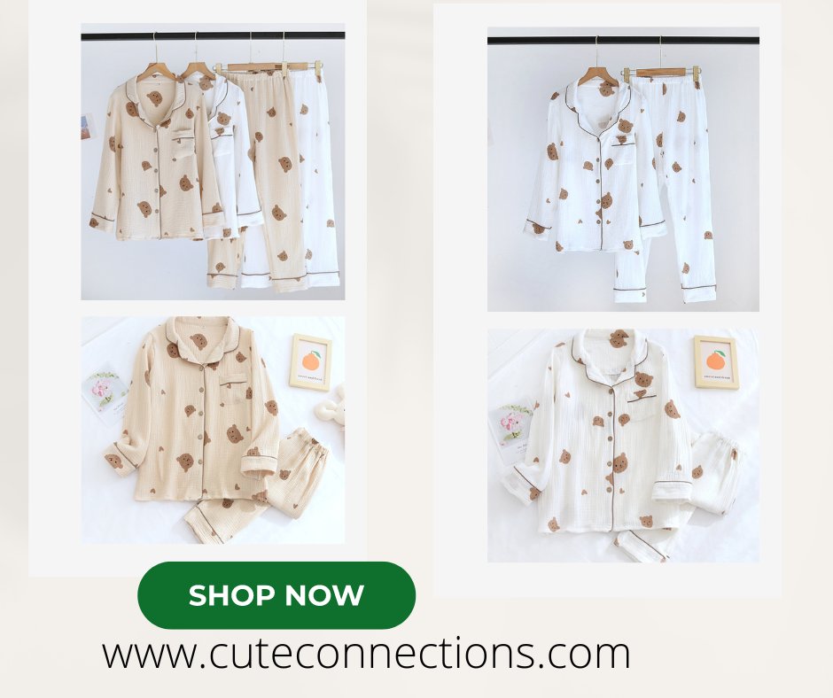 Buy Now from CuteConnections!
cuteconnections.com/products/crepe…
#CuteConnections #CrepeBearLovePajamas #CouplePajamaSet #MatchingPajamas #ComfyPajamas #Sleepwear #CozyNight #PajamaParty #SleepInStyle #Nightwear #LovePajamas #BearDesign #ComfortablePajamas #PajamaSuit #LongPajamas