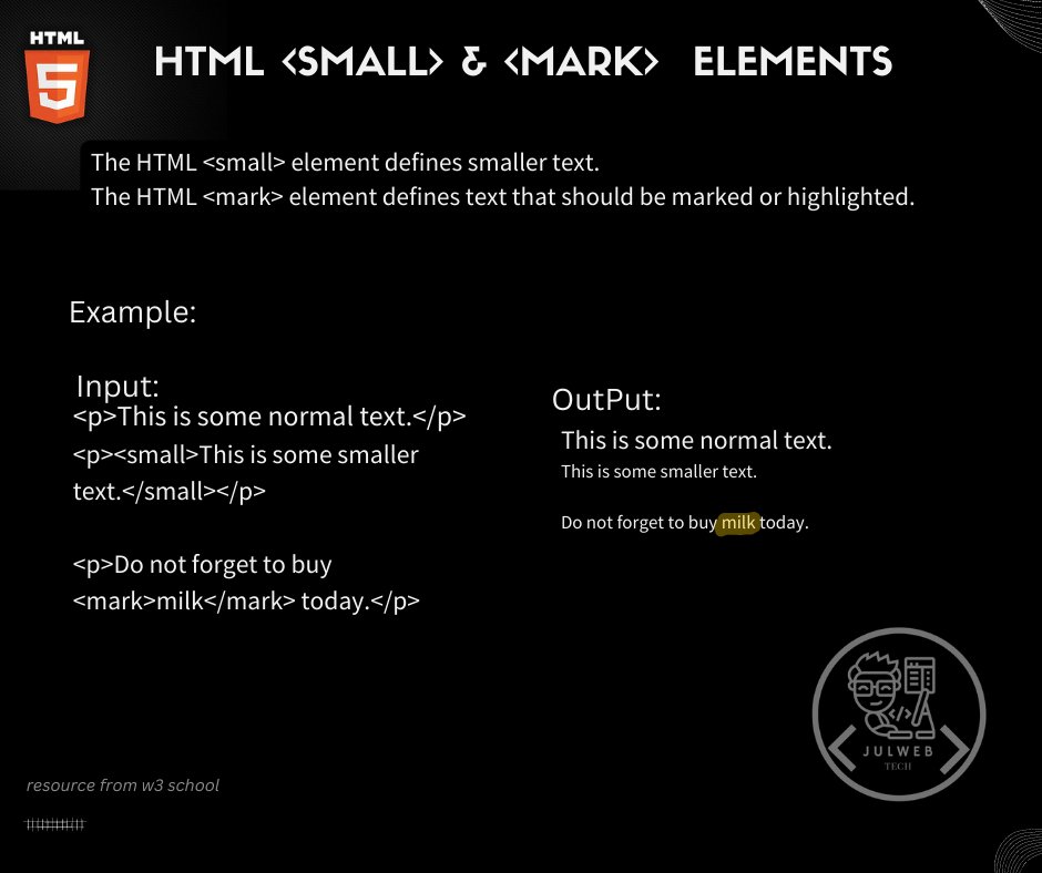 JulwebTech's tweet image. HTML Text Formatting Part-2
#HTML
Our Community Group: facebook.com/groups/4657258……Our FB Page: facebook.com/JulwebTech/Ins…: instagram.com/julwebtech/Our YouTube Channel: youtube.com/channel/UCFYbc……Twitter: : linkedin.com/in/julwebtech/