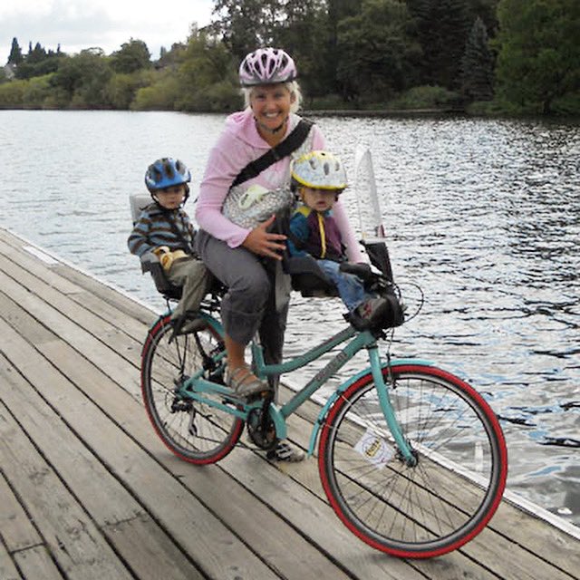 Another #30daysofbiking in the books. Here’s a picture from the first day of our first time doing 30DOB 13 years ago. I wasn’t good at keeping up on posting this year, but I biked every day of April—mostly errand running—and it added up to 435 miles.