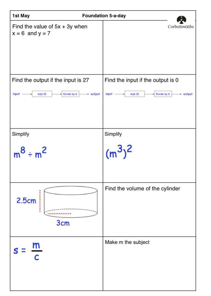 Corbettmaths tweet media