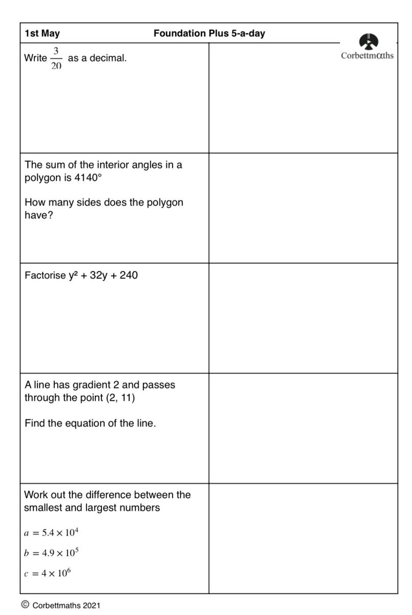 Corbettmaths tweet media