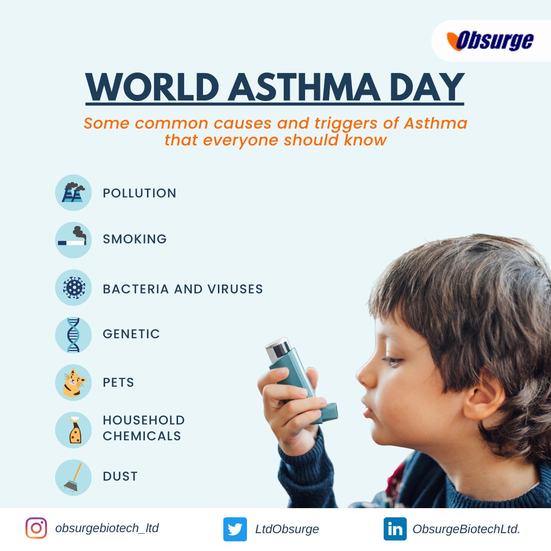 LtdObsurge's tweet photo. Breathing easy is a luxury, but not everyone has it!

Today, on World Asthma Day, let's spread awareness about the causes and triggers of this condition.

Let's identify the culprits and take control of our lungs! https://t.co/oY7Rd0Lrnp