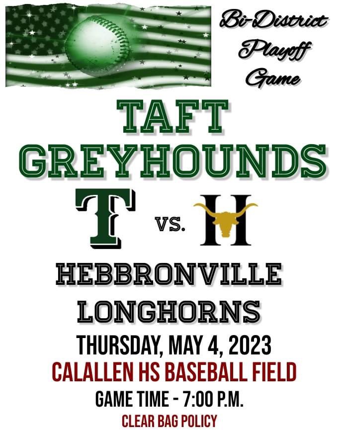 Taft Greyhound Baseball tweet media