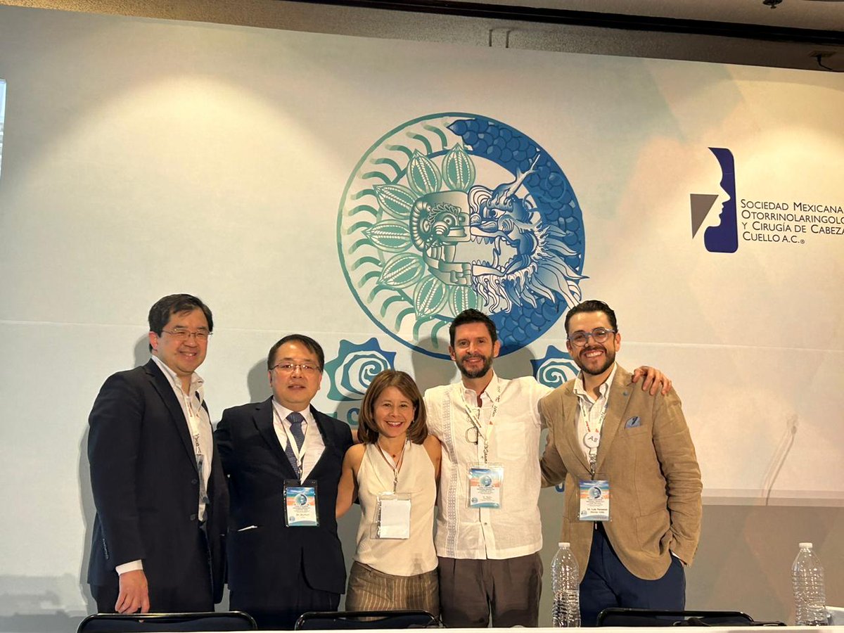 dycho98's tweet photo. It is a great honor to be invited to the Annual Mexico Otolaryngology Society Meeting in Cancun, Mexico. Gave three presentations, including a panel Day 1! What a great host and kind people here!!! #smorlccc @UAB_OTO @smorlccc https://t.co/Rkrf8zNU9B