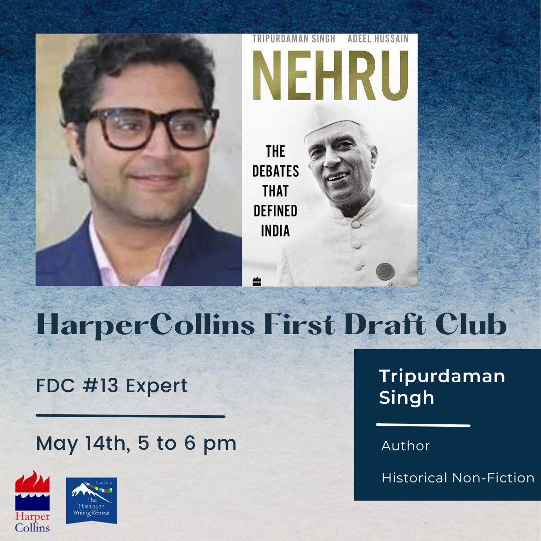 HimalayanWrite's tweet photo. Meet acclaimed @HarperCollinsIN authors this May in the First Draft Club.
@tripurdaman is a British Academy postdoctoral fellow at the Institute of Commonwealth Studies, University of London. 
#FirstDraftClub #fdcexpert #FDC13 #writing #writingcommunity #bookstagram https://t.co/NOx9p5Au4b