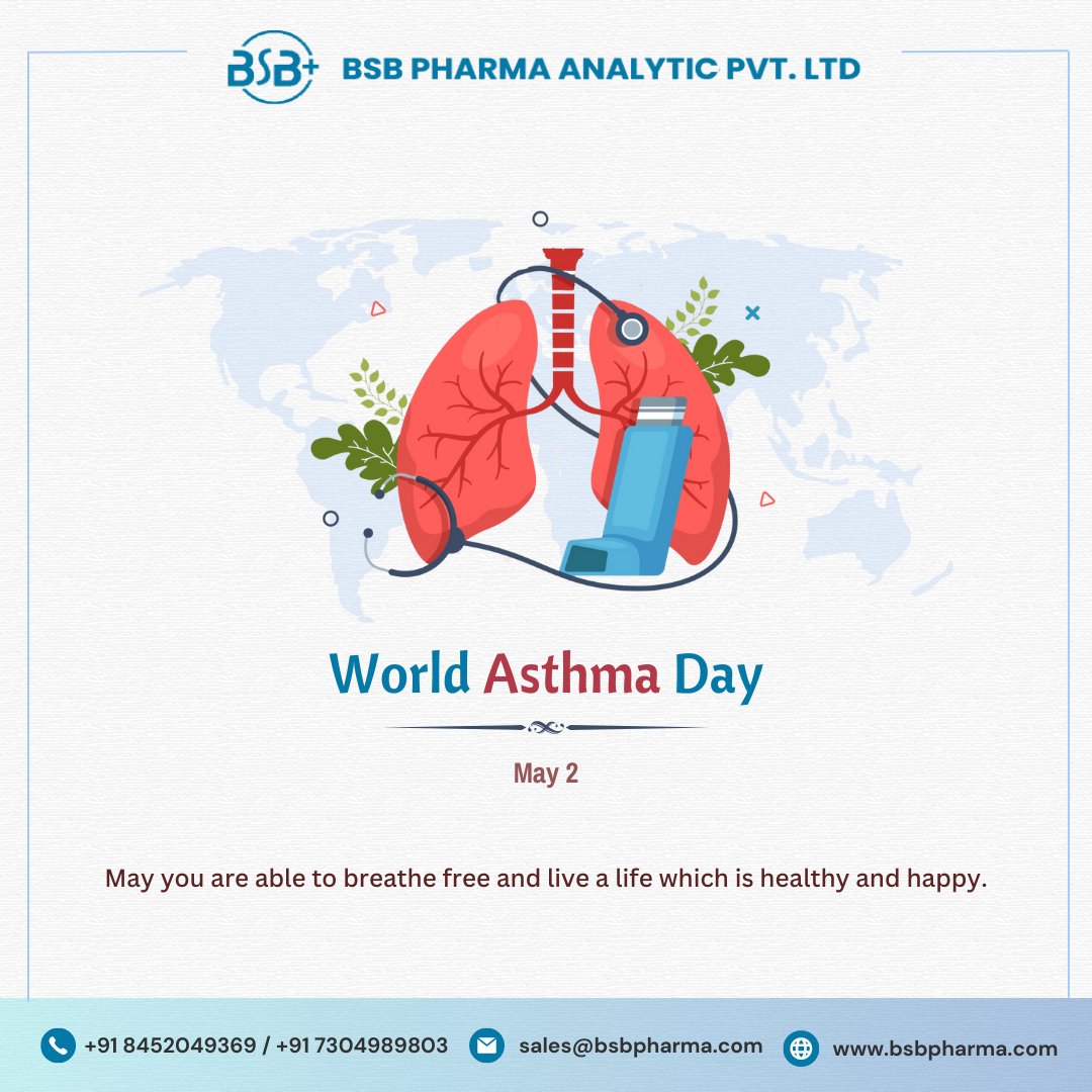 BSBPharma's tweet photo. On World Asthma Day learn how to take one step at a time with your inhaler in hand to be able to fulfill your dreams and live life to the fullest.
Follow @BSBPharma  for more updates.
#asthma #bsbpharma #pharma #bsb #kalyan #maharashtra https://t.co/t8T8w14LUU