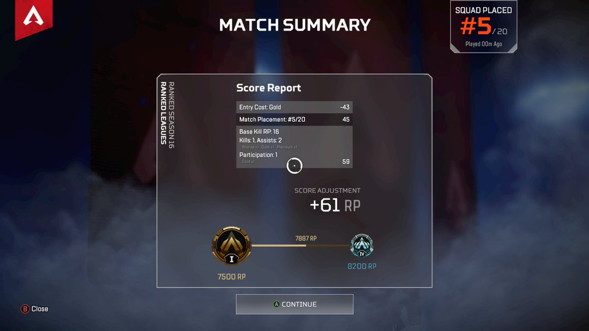 DjStickyNugs's tweet photo. Not really sure how or why but @PlayApex how does bronze get put in the same lobby as a plat? https://t.co/MGQ2UYdFJY