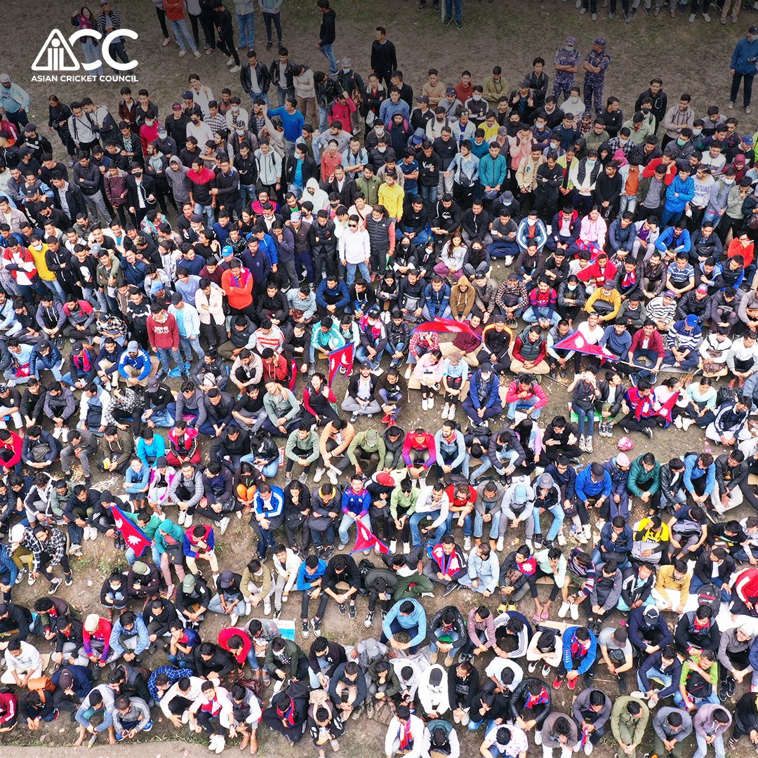 ACCMedia1's tweet image. Housefull at the TU Ground, Kathmandu!

The fans are loving every bit of the Grand Finale.

This is what the sport is all about! 😍

#ACC #ACCMensPremierCup #NEPALvsUAE