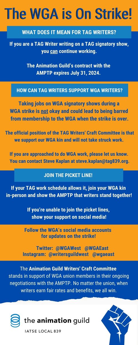 Animation Guild Writers tweet media