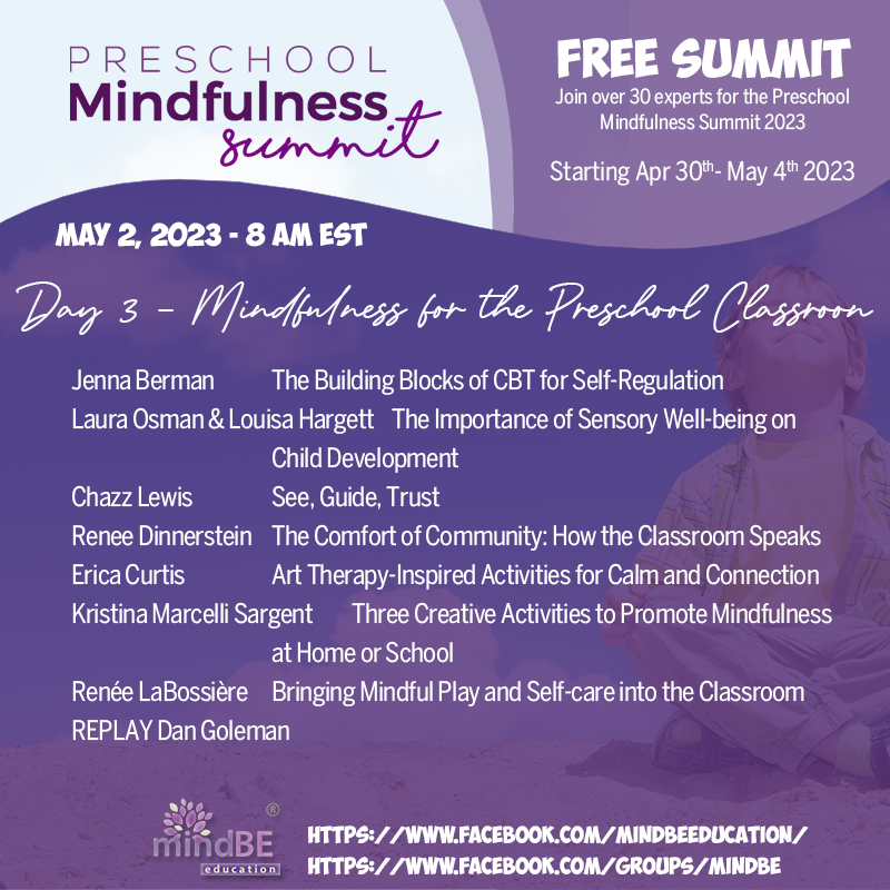 mindBEedu's tweet image. Day 3 talks about Mindfulness for the Preschool Classroom.
mindbeeducation.vipmembervault.com/products/units…
#PreschoolMindfulnessSummit2023 #MindfulnessForKids #MindfulLearning #MindfulEducation #SEL #PreschoolEducation #MindfulParenting #MindfulTeaching #DrHelenMaffini #MindBEducation